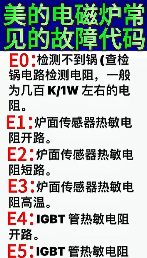 美的消毒柜演变故障代码