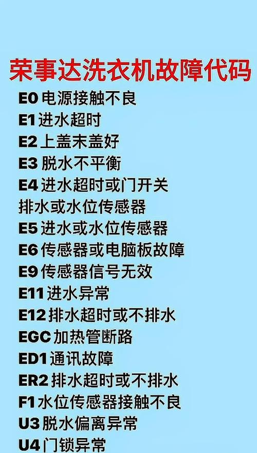 美的洗衣机e53故障码