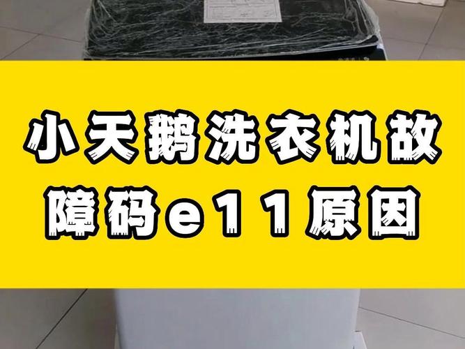 小天鹅洗衣机故障码e10